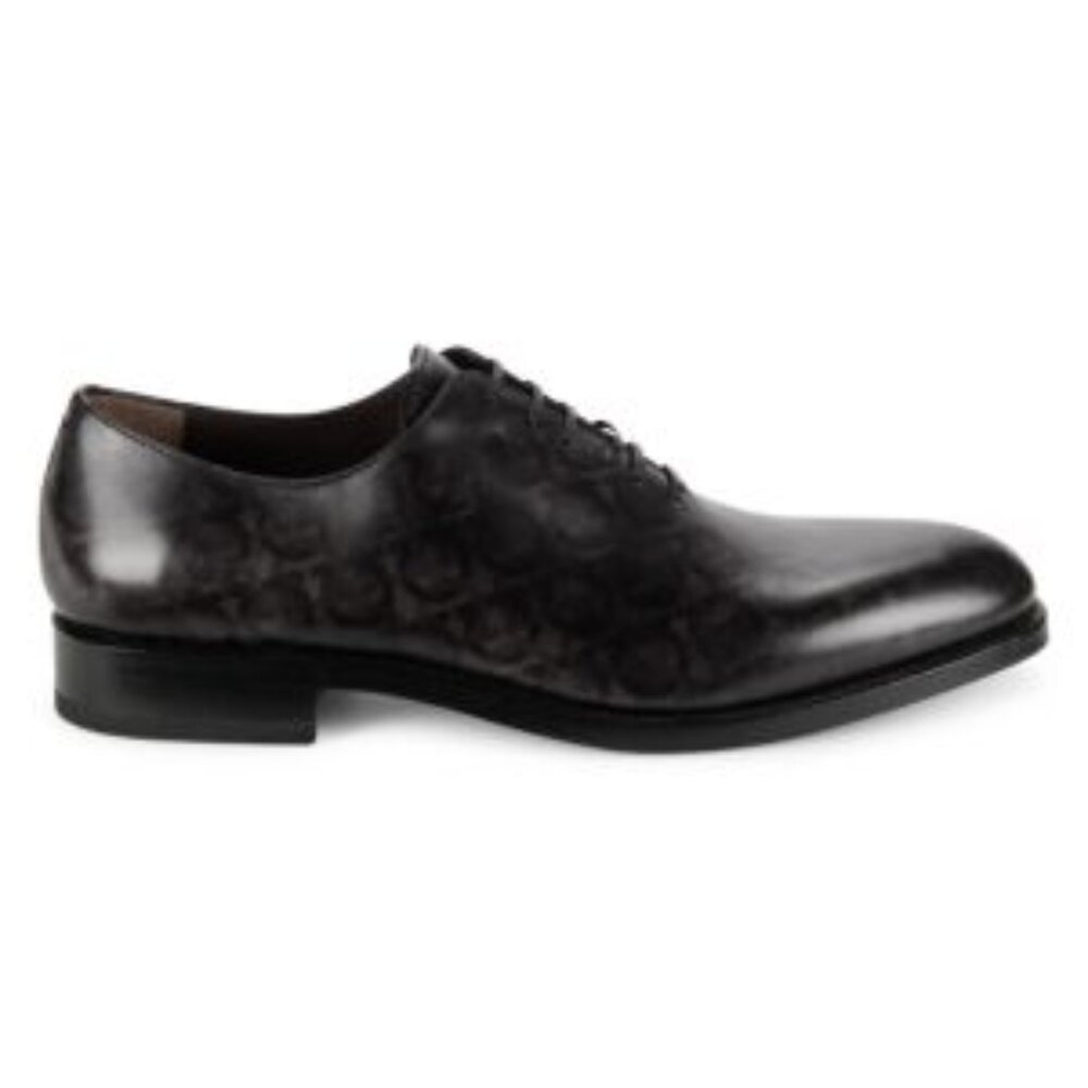 Salvatore Ferragamo ANGIOLO Black Classic Tramezza Oxfords